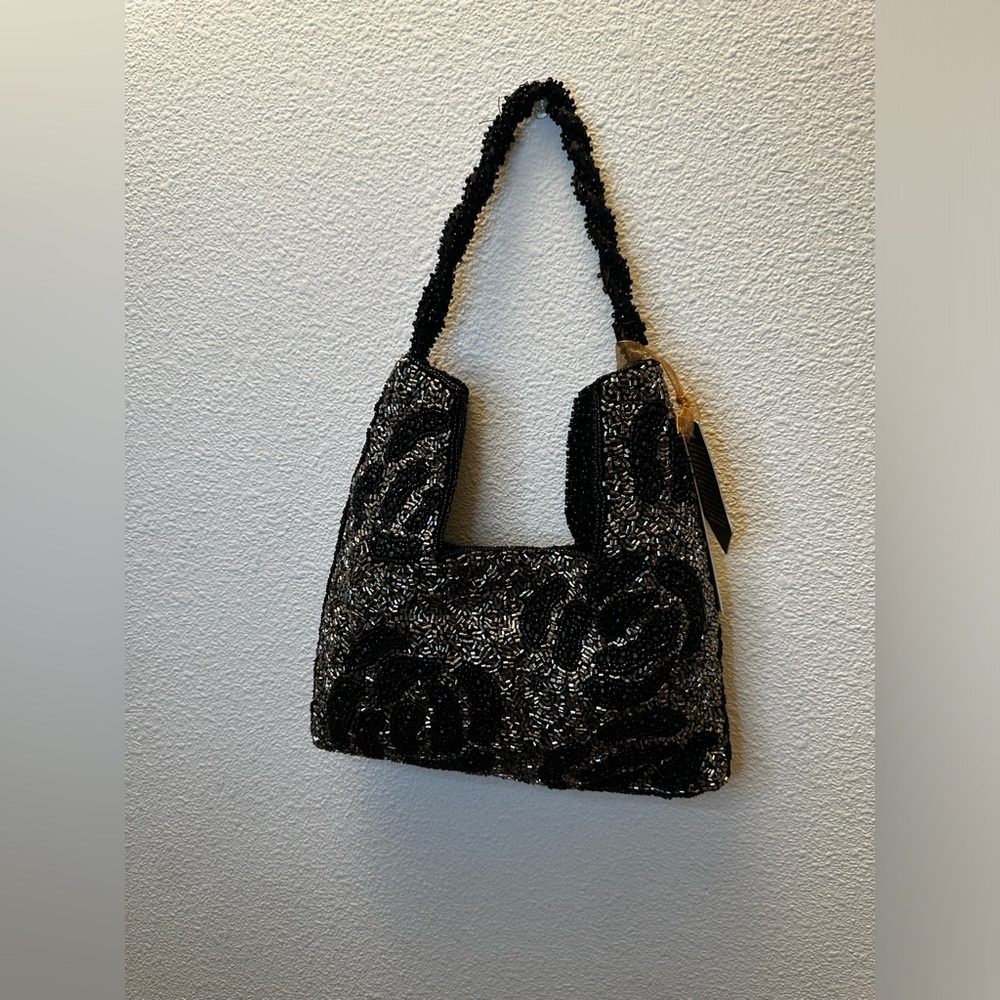 Elegant Black and Silver Women's Bag